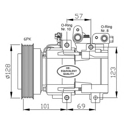 Photo Compressor, air conditioning NRF 32204