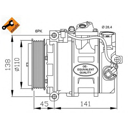 Foto Kompressor, Klimaanlage NRF 32214