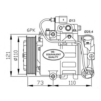 Photo Compressor, air conditioning NRF 32225