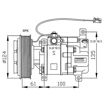 Photo Compressor, air conditioning NRF 32233G