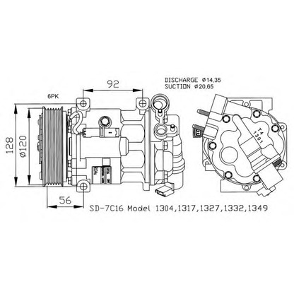 Foto Kompressor, Klimaanlage NRF 32239G