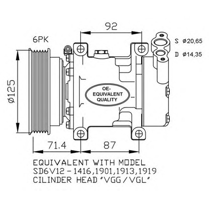 Foto Kompressor, Klimaanlage NRF 32259