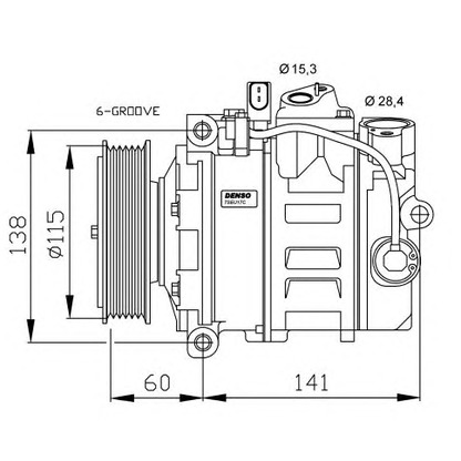 Photo Compressor, air conditioning NRF 32262G