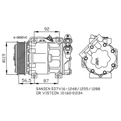 Foto Kompressor, Klimaanlage NRF 32271G