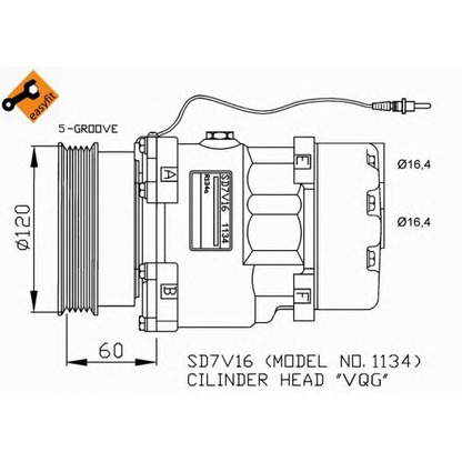 Photo Brake Pad Set, disc brake NRF 32277