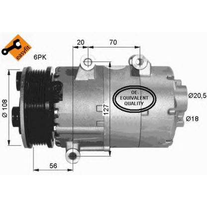 Photo Compressor, air conditioning NRF 32403