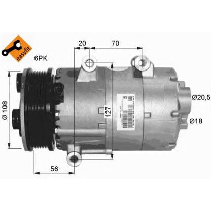 Foto Kompressor, Klimaanlage NRF 32403G