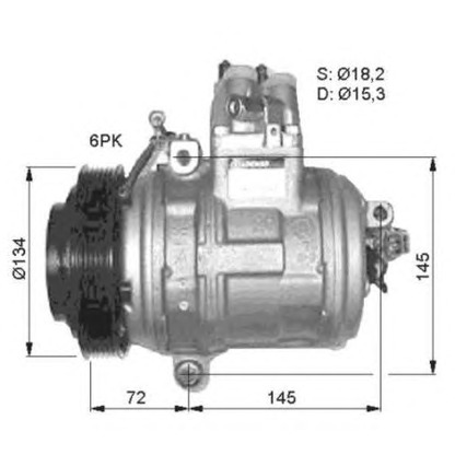 Foto Kompressor, Klimaanlage NRF 32407