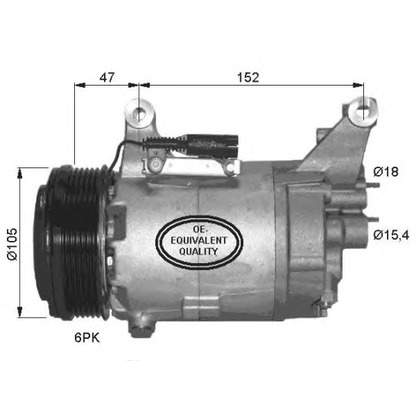 Foto Kompressor, Klimaanlage NRF 32409