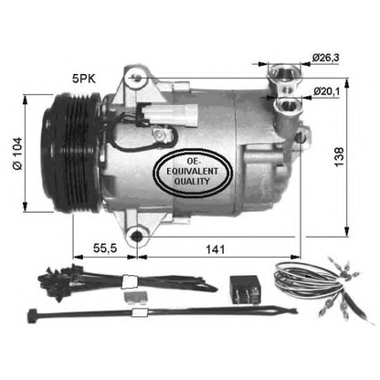 Foto Kompressor, Klimaanlage NRF 32426