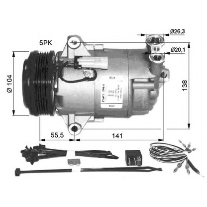 Photo Compressor, air conditioning NRF 32426G