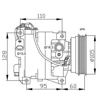Photo Compressor, air conditioning NRF 32551G
