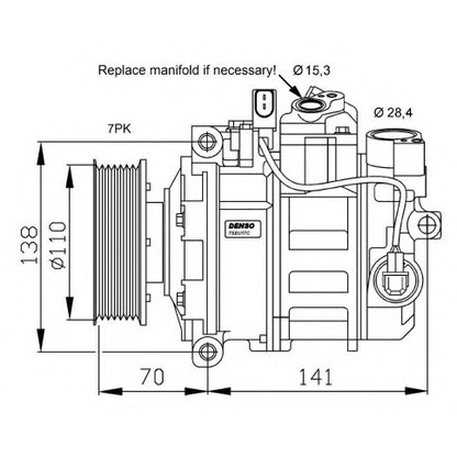 Photo Compressor, air conditioning NRF 32613G