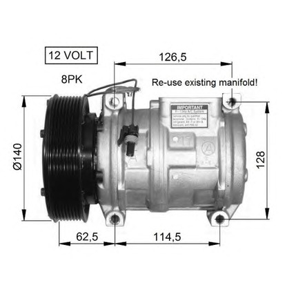 Foto Kompressor, Klimaanlage NRF 32661G