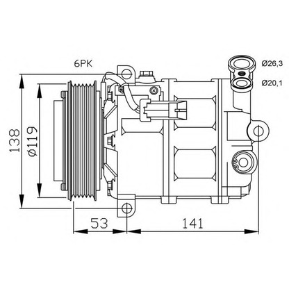 Foto Kompressor, Klimaanlage NRF 32672G