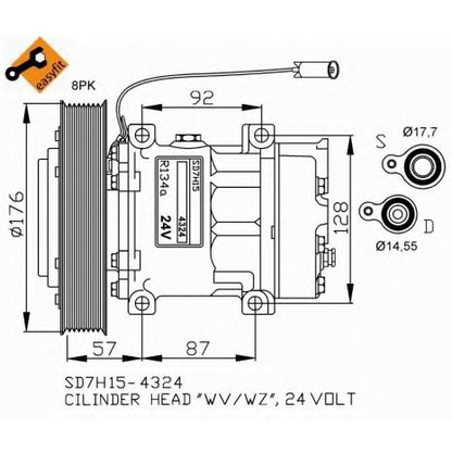 Foto Kompressor, Klimaanlage NRF 32700G