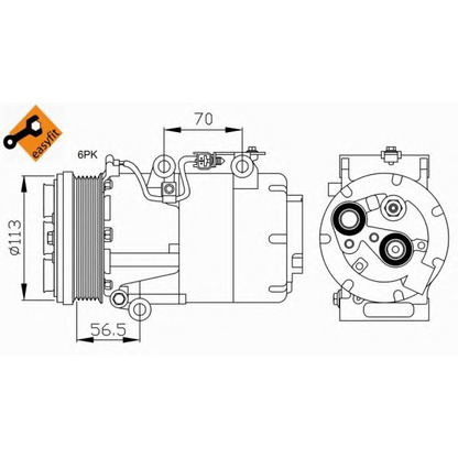 Фото Компрессор, кондиционер NRF 32722G