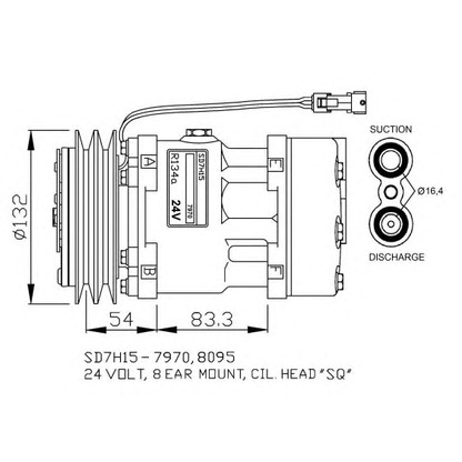 Photo Compresseur, climatisation NRF 32730G