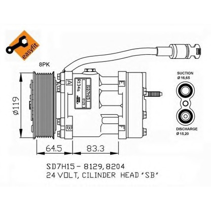 Photo Compresseur, climatisation NRF 32751G