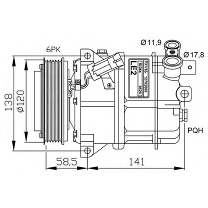 Photo Compressor, air conditioning NRF 32774G