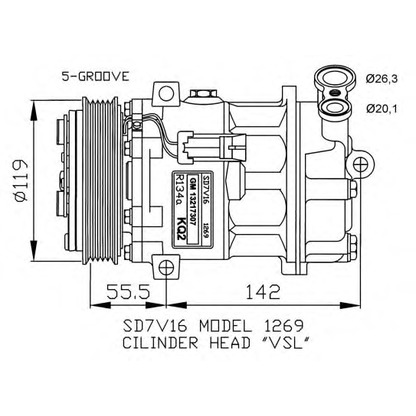 Foto Kompressor, Klimaanlage NRF 32818G