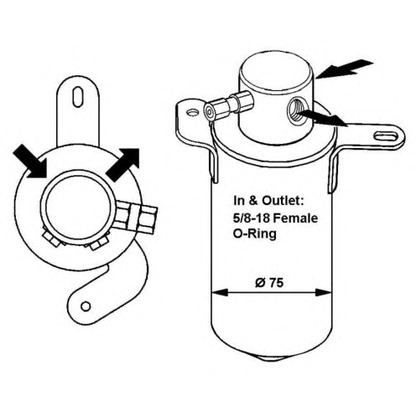 Photo Filtre déshydratant, climatisation NRF 33166