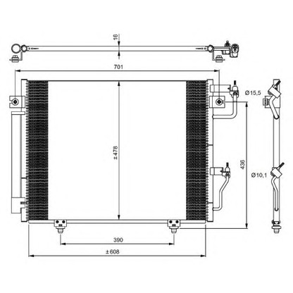 Photo Condenser, air conditioning NRF 350049