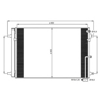 Foto Kondensator, Klimaanlage NRF 350059