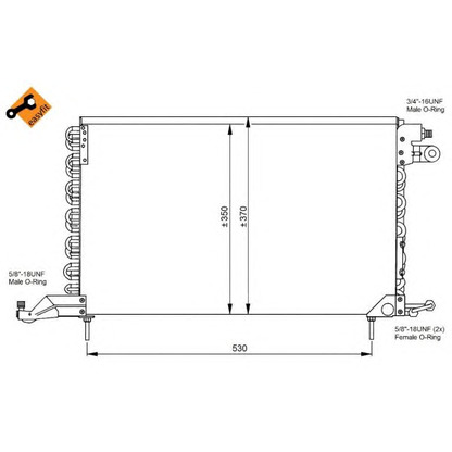 Foto Condensador, aire acondicionado NRF 35027