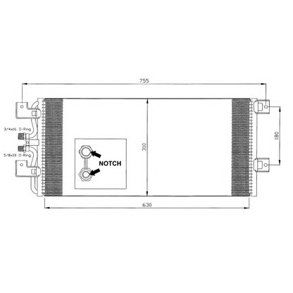 Foto Kondensator, Klimaanlage NRF 35140