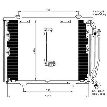 Foto Kondensator, Klimaanlage NRF 35215