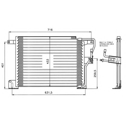 Photo Condenser, air conditioning NRF 35221