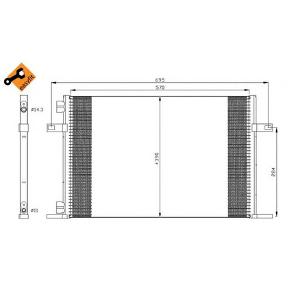 Фото Конденсатор, кондиционер NRF 35311