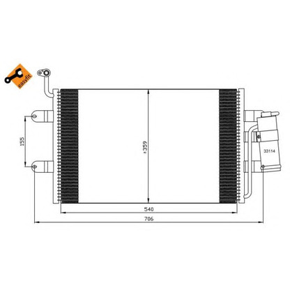 Foto Condensatore, Climatizzatore NRF 35338