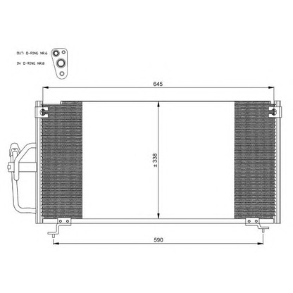 Foto Kondensator, Klimaanlage NRF 35358