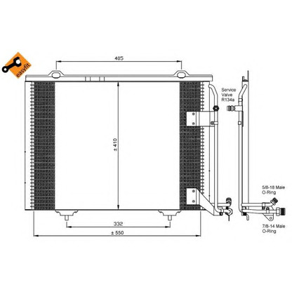 Foto Kondensator, Klimaanlage NRF 35463