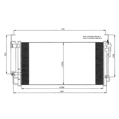 Foto Condensador, aire acondicionado NRF 35473