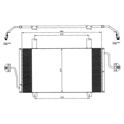 Foto Condensador, aire acondicionado NRF 35483