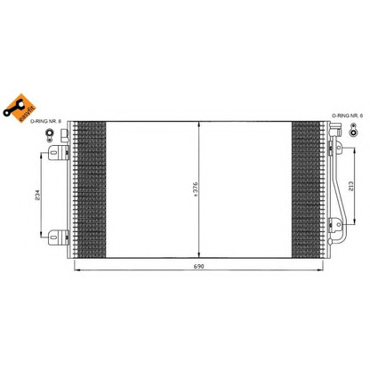 Foto Kondensator, Klimaanlage NRF 35484