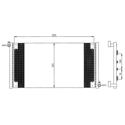 Foto Condensador, aire acondicionado NRF 35497