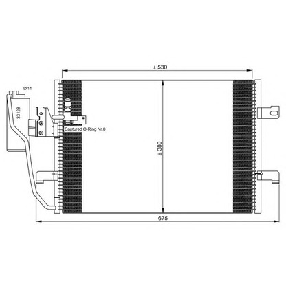 Foto Condensador, aire acondicionado NRF 35527