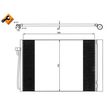 Foto Kondensator, Klimaanlage NRF 35537