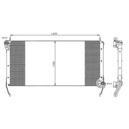 Foto Kondensator, Klimaanlage NRF 35540