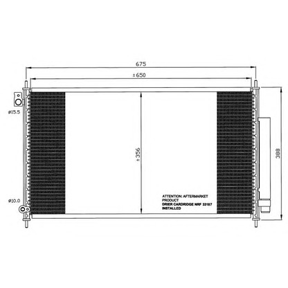 Foto Condensador, aire acondicionado NRF 35559