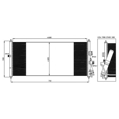 Foto Kondensator, Klimaanlage NRF 35563