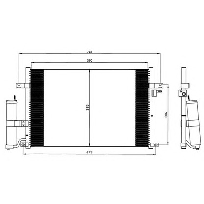 Foto Kondensator, Klimaanlage NRF 35573