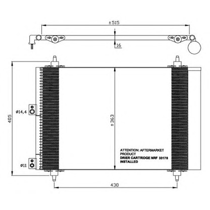 Photo Condenseur, climatisation NRF 35843