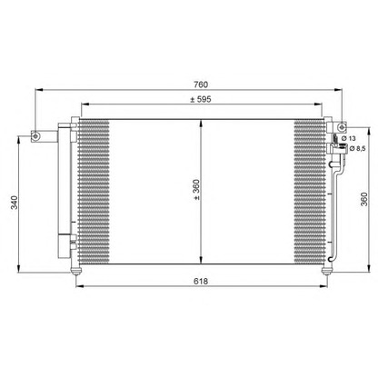 Foto Condensador, aire acondicionado NRF 35851