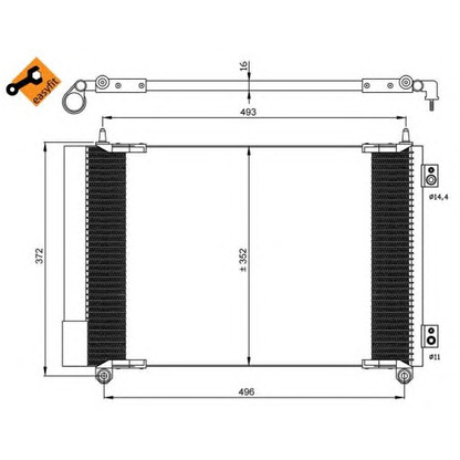 Foto Kondensator, Klimaanlage NRF 35899