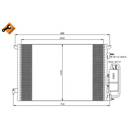 Foto Kondensator, Klimaanlage NRF 35929